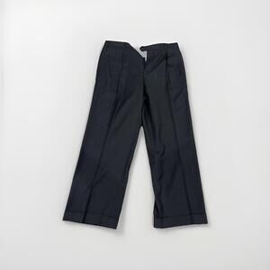 SANTORELLI MENS DRESS PANTS CHARCOAL LUXURY SERGE 36x28 MADE IN ITALY VGC!